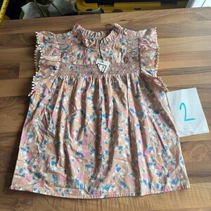 THML colorful ruffle‎ blouse NWT